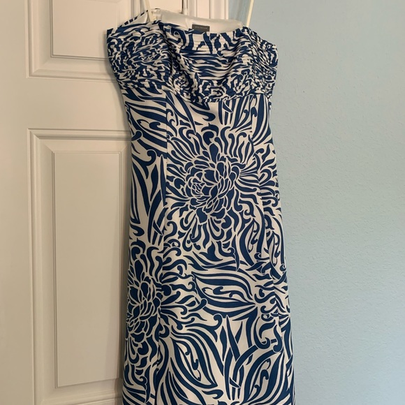 Ann Taylor EUC Strapless Dress, Cardigan Sz 8, M - Picture 4 of 6